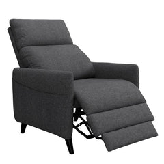 E Furniture Colorado Single Seat motorised Recliner In Grey color - E-FURNITURE