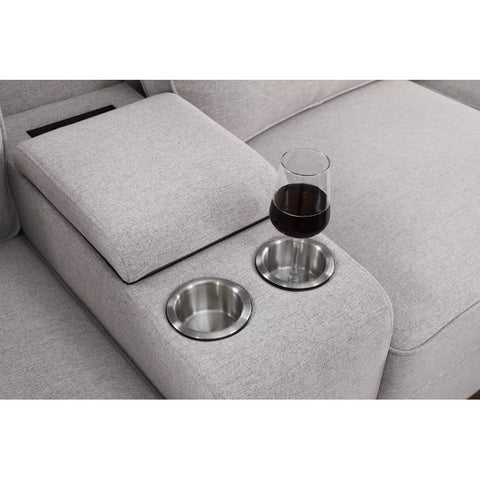 Python Chesterfield  Sectional Sofa Set in Cream Color by E-furniture