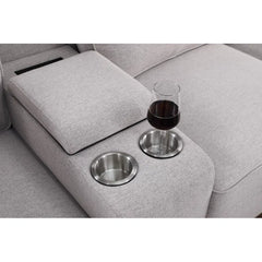 Python Chesterfield  Sectional Sofa Set in Cream Color by E-furniture