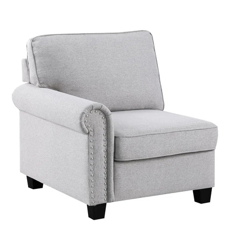 Python Chesterfield  Sectional Sofa Set in Cream Color by E-furniture