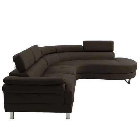 Adobe Lounger Sofa Set in Dark Grey Color by E-furniture