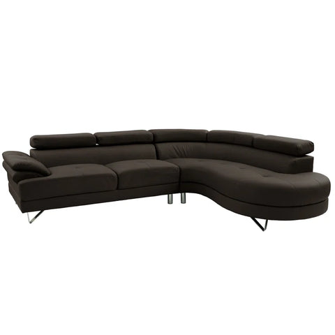 Adobe Lounger Sofa Set in Dark Grey Color by E-furniture