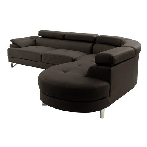 Adobe Lounger Sofa Set in Dark Grey Color by E-furniture