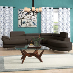 Adobe Lounger Sofa Set in Dark Grey Color by E-furniture