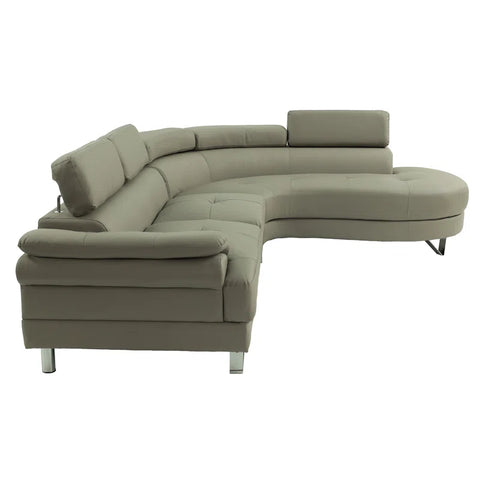 Adobe Lounger Sofa Set in Light Beige Color  by E-furniture