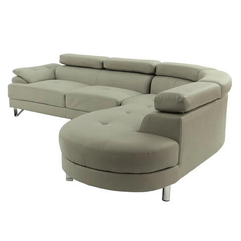Adobe Lounger Sofa Set in Light Beige Color  by E-furniture