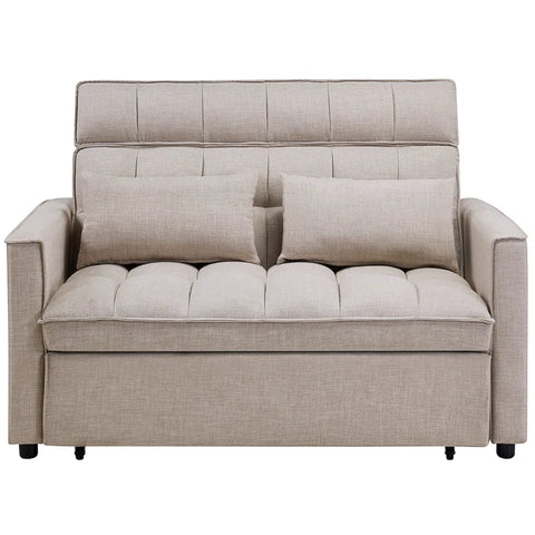 E-Furniture Apache Spark Sofa Cum Bed | Sofa Cum Bed In Cream Color
