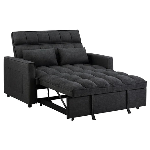 E-Furniture Apache Spark Sofa Cum Bed | Sofa Cum Bed In Grey  Color