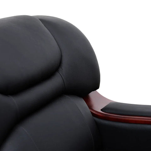 iCloud Sofa Couch In Black Color Leatherette by E-furniture