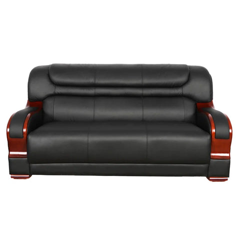 iCloud Sofa Couch In Black Color Leatherette by E-furniture