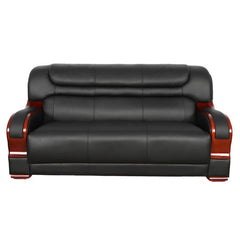 iCloud Sofa Couch In Black Color Leatherette by E-furniture
