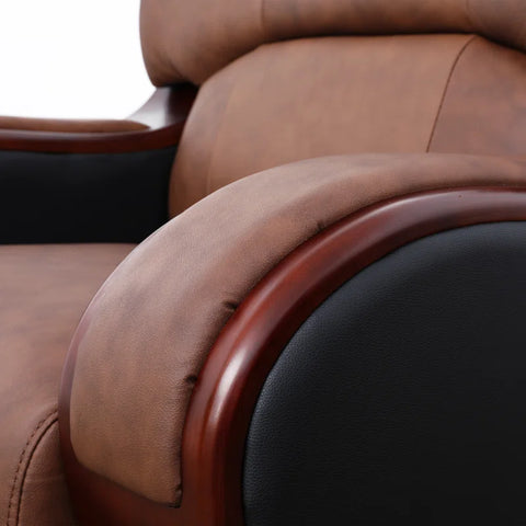 iCloud Sofa Couch In Brown Leatherette by E-furniture