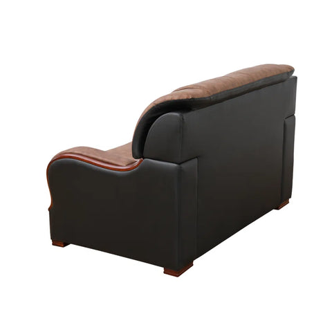 iCloud Sofa Couch In Brown Leatherette by E-furniture