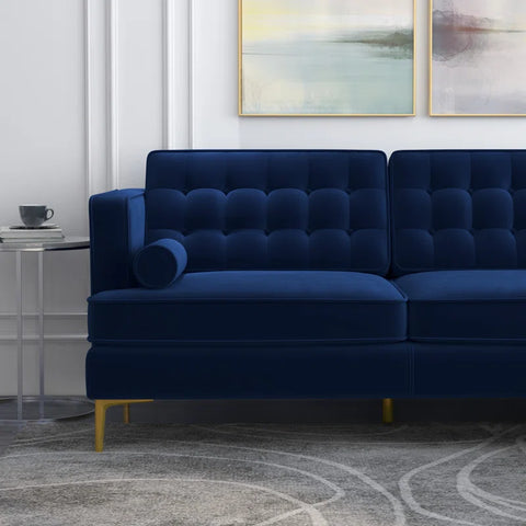 MSword Sectional Sofa Set in Blue Color by E-furniture