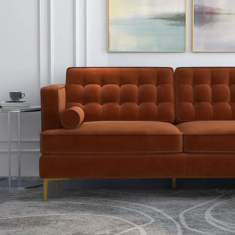 MSword Sectional Sofa Set in Mustard Color by E-furniture