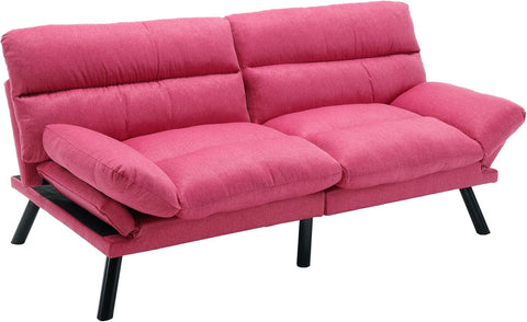 Blush Haven | Convertible Tufted Sofa Cum Bed
