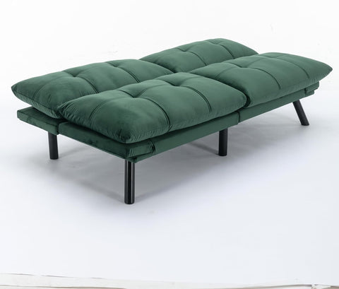 Emerald Haven | Convertible Tufted Sofa Cum Bed
