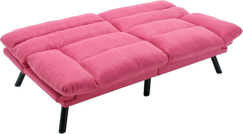 Blush Haven | Convertible Tufted Sofa Cum Bed