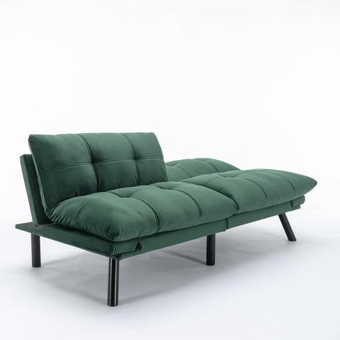 Emerald Haven | Convertible Tufted Sofa Cum Bed
