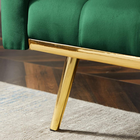 Emerald Elegance | Convertible Tufted Sofa Cum Bed