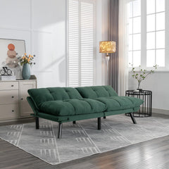 Emerald Haven | Convertible Tufted Sofa Cum Bed