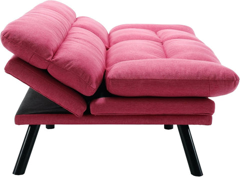 Blush Haven | Convertible Tufted Sofa Cum Bed