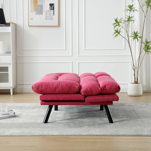 Blush Haven | Convertible Tufted Sofa Cum Bed