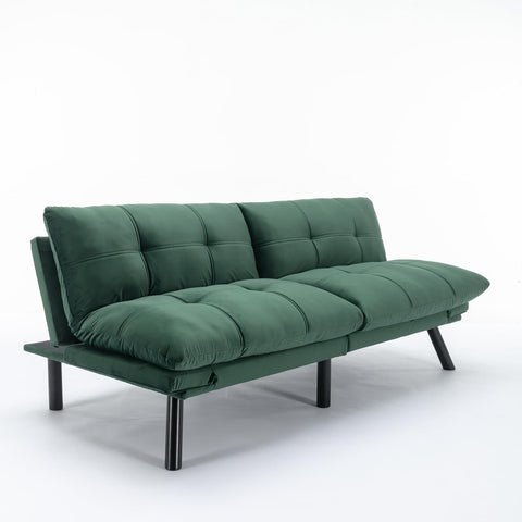 Emerald Haven | Convertible Tufted Sofa Cum Bed