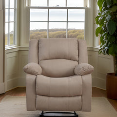 E-Furniture Nashville Manual Single seater Recliner in Biege Color