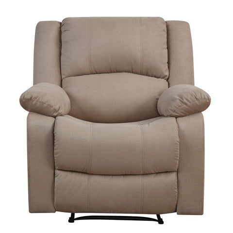 E-Furniture Nashville Manual Single seater Recliner in Biege Color - E-FURNITURE