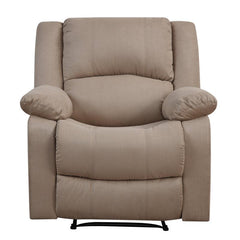 E-Furniture Nashville Manual Single seater Recliner in Biege Color - E-FURNITURE