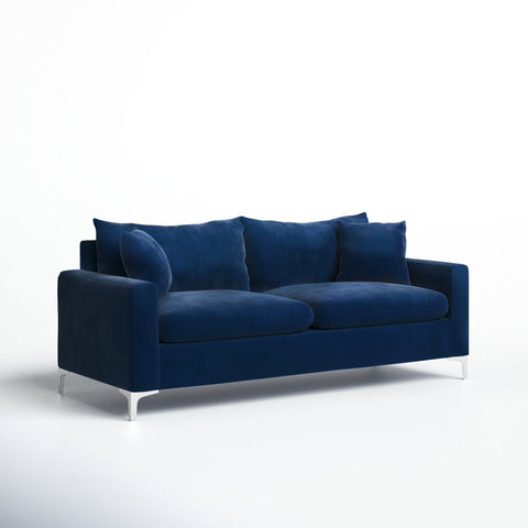 E-Furniture Philadelphia Couch | 5 Seater Couch In Blue Colour - E-FURNITURE