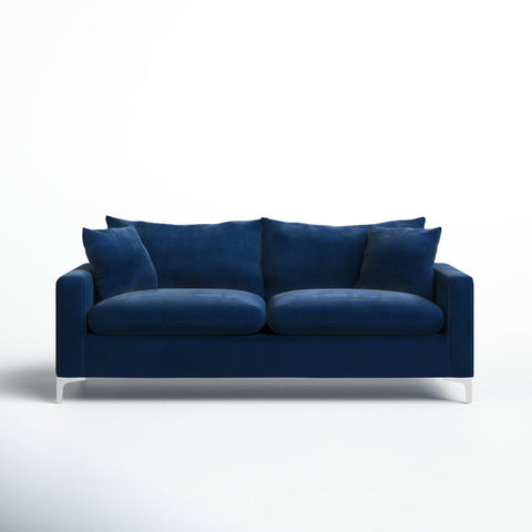 E-Furniture Philadelphia Couch | 5 Seater Couch In Blue Colour - E-FURNITURE
