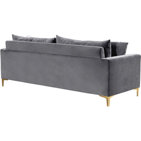 E-Furniture Philadelphia Couch | 5 Seater Couch In Blue Colour - E-FURNITURE