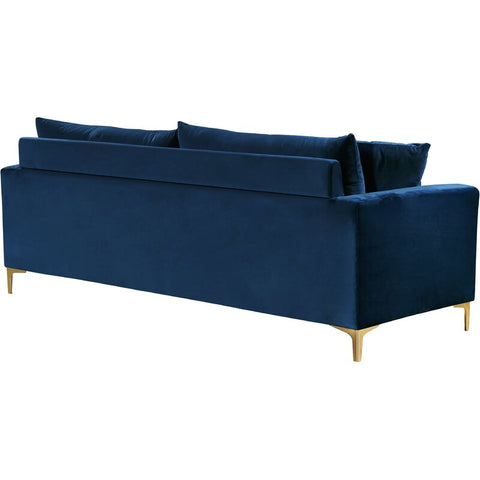 E-Furniture Philadelphia Couch | 5 Seater Couch In Blue Colour - E-FURNITURE