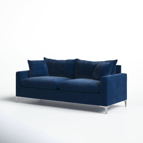 E-Furniture Philadelphia Couch | 5 Seater Couch In Blue Colour - E-FURNITURE