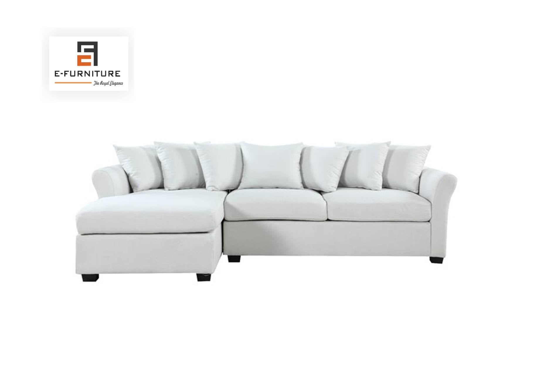 Aroma Lounger Sofa Set in White Color by E-furniture