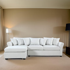 Aroma Lounger Sofa Set in White Color by E-furniture