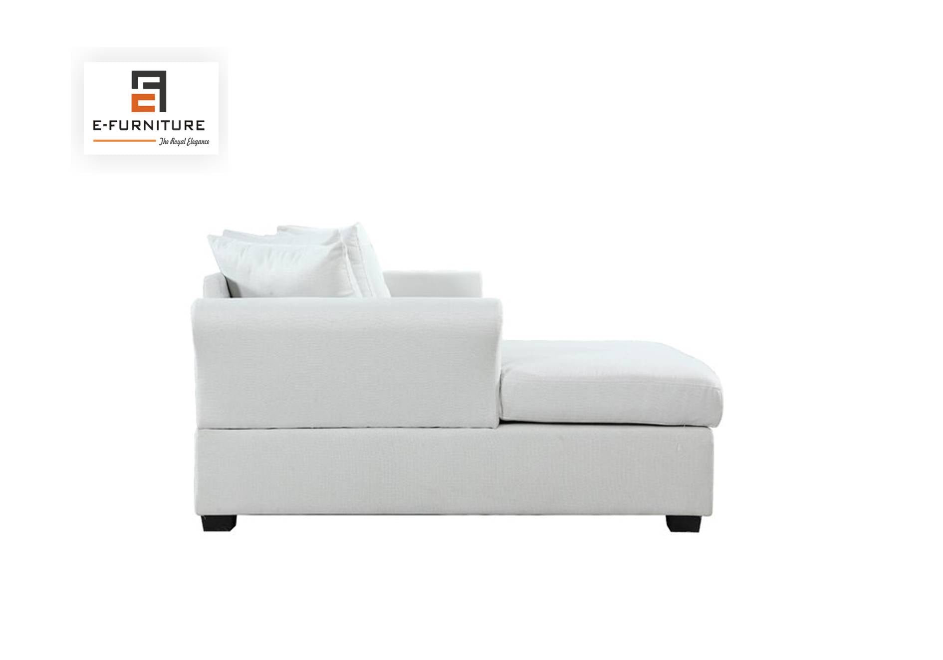 Aroma Lounger Sofa Set in White Color by E-furniture