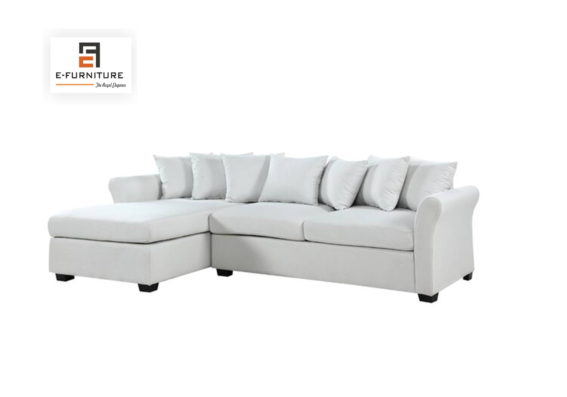 Aroma Lounger Sofa Set in White Color by E-furniture