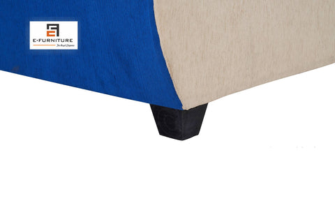 E-Furniture | Coastal Charm 3+1+1 Seater, Blue & White