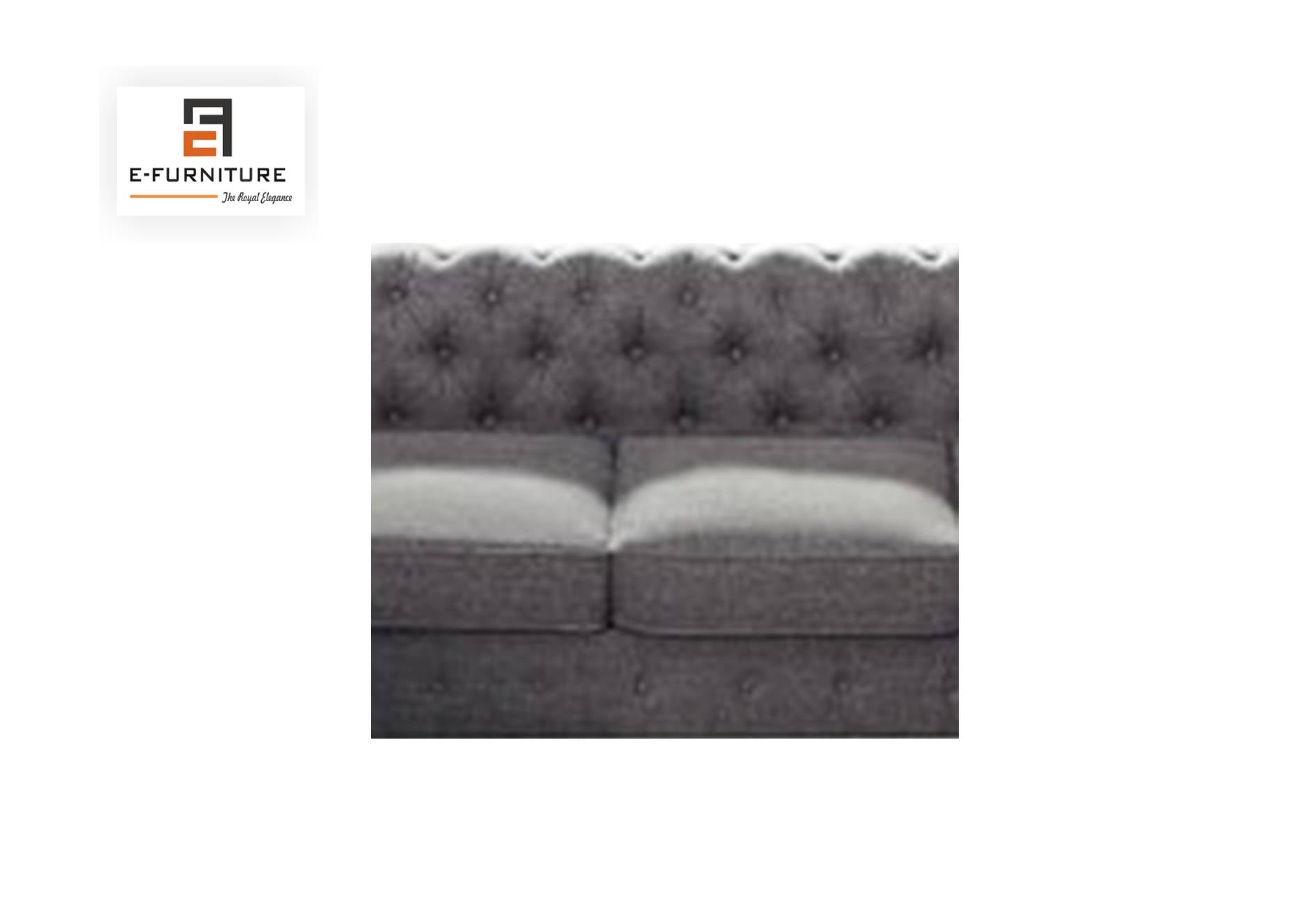 E-Furniture | Modern Elegance U-Shaped Sectional, Plush Grey