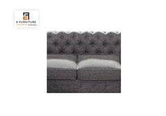 E-Furniture | Modern Elegance U-Shaped Sectional, Plush Grey