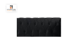 E-Furniture | Noir Elegance Chesterfield Sectional Sofa, Midnight Black