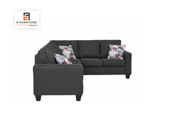 E-Furniture | CosmoPlus Modular Sectional Sofa, Medium, Contemporary, Dove Gray