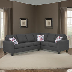 E-Furniture | CosmoPlus Modular Sectional Sofa, Medium, Contemporary, Dove Gray