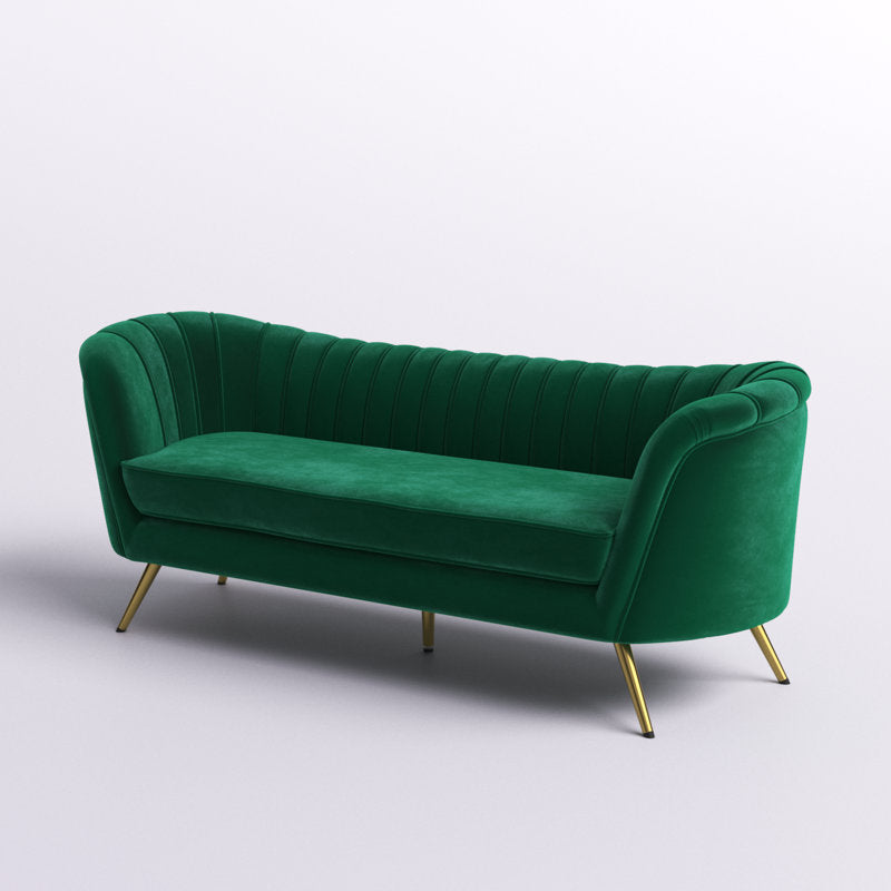 E-Furniture Columbus Couch | 3 seater Couch in blue colour - E-FURNITURE