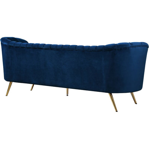 E-Furniture Columbus Couch | 3 seater Couch in blue colour - E-FURNITURE