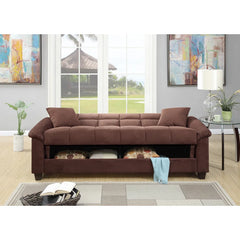 E-Furniture Blender Sofa Cum Bed | Sofa Cum Bed In Brown Color