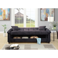 E-Furniture Blender Sofa Cum Bed | Sofa Cum Bed In Grey Color
